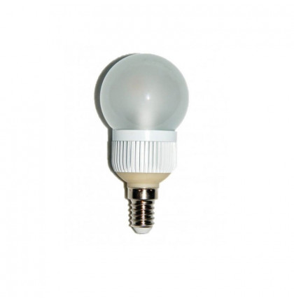 LED žárovka E14 BULB 50mm pískovaná, stmívatelná 5W 400Lm LexiLED